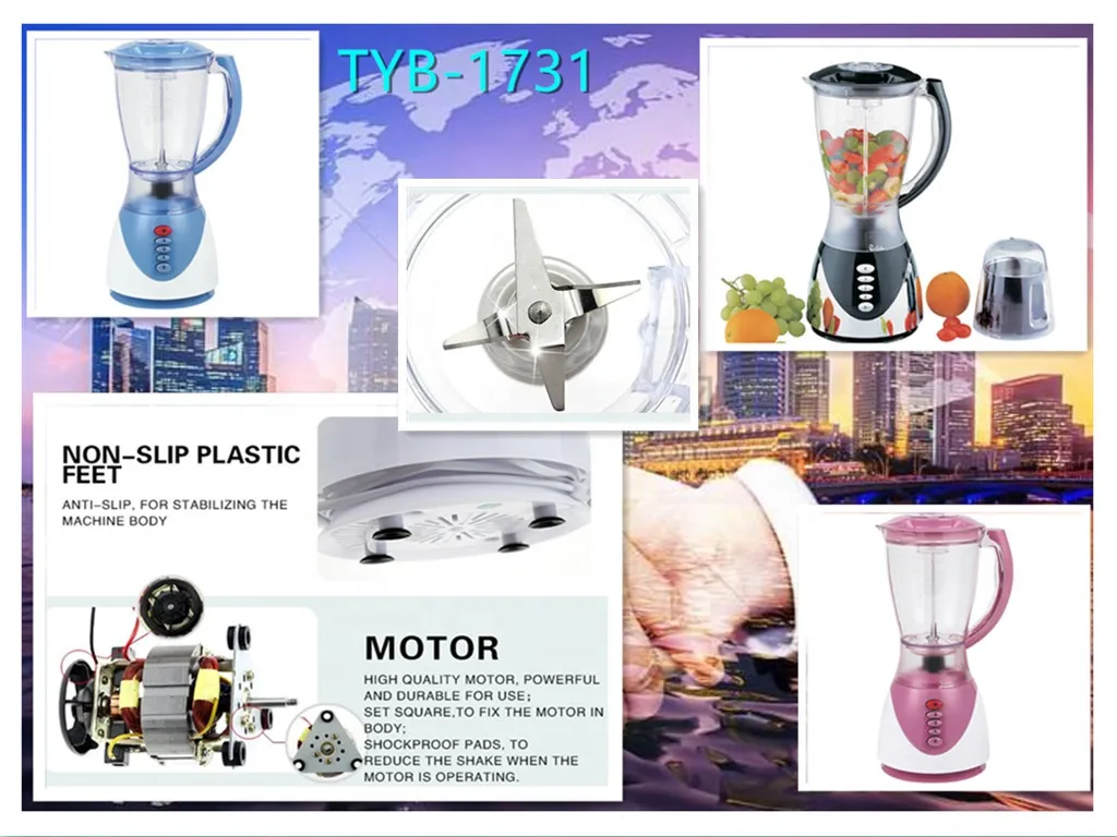 1.5L Kitchen Home 2 in 1 Blender