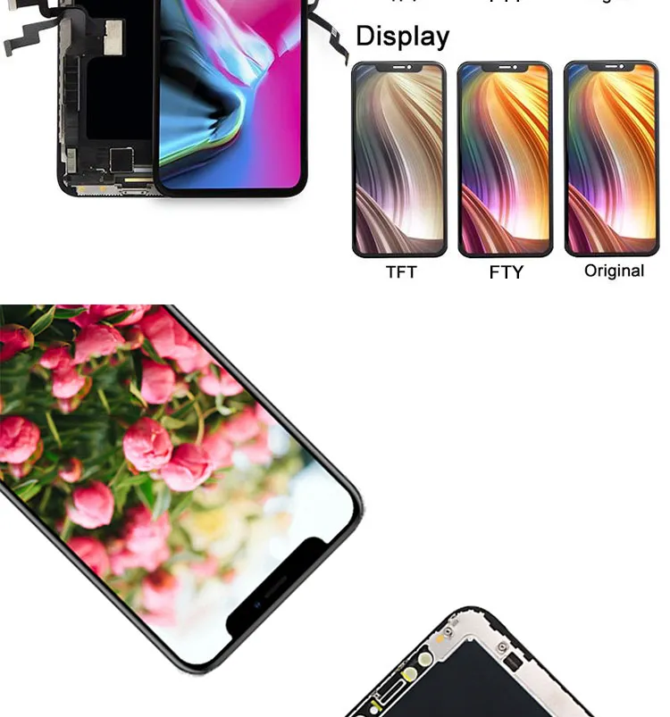 Custom Premium OLED Incell Quality Mobile Phone Pantalla Display for iPhone Xs Mas LCD Display Screen Module with Parts
