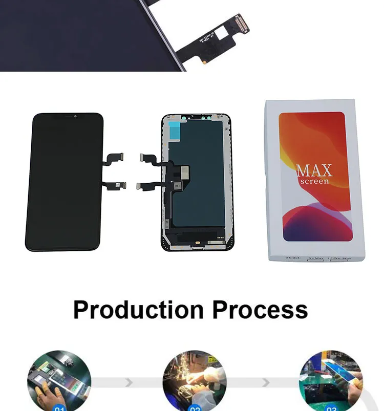 Custom Premium OLED Incell Quality Mobile Phone Pantalla Display for iPhone Xs Mas LCD Display Screen Module with Parts