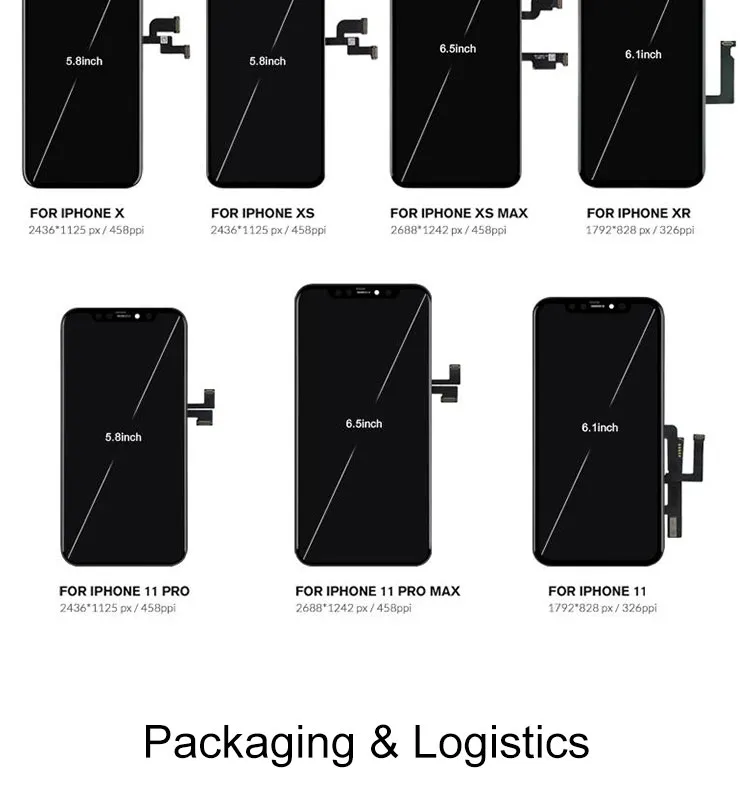 Custom Premium OLED Incell Quality Mobile Phone Pantalla Display for iPhone Xs Mas LCD Display Screen Module with Parts