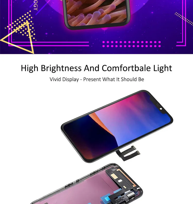 Fty OEM Waterproof Mobile Spare Parts Touch Screen Module Combo TFT LCD Display Phone for iPhone 11g