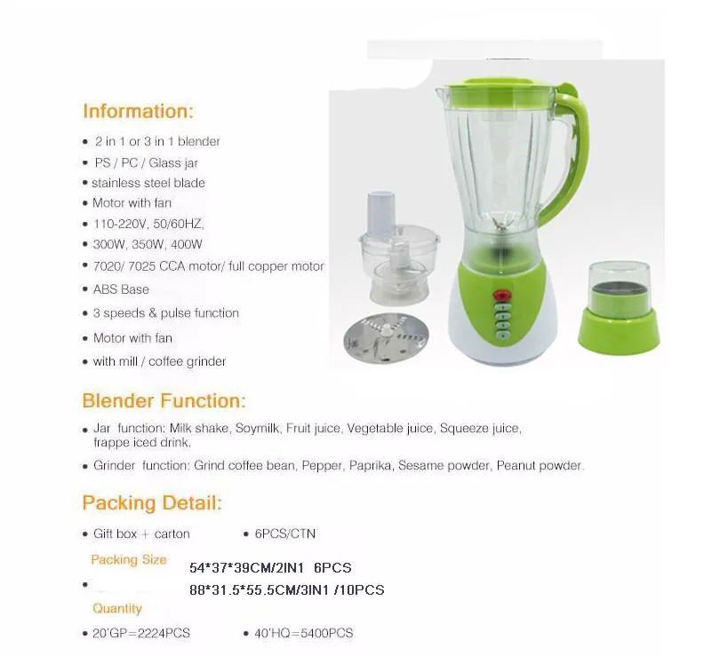 Powerful Orange and Fruit 5 in 1 Multi-Functional Juicer Machine Meat Mincer Slicer Electric Blender